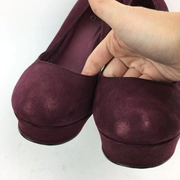 Aldo Heels Sz 40 10 Plum Purple Glitter Platforms - Picture 7 of 8